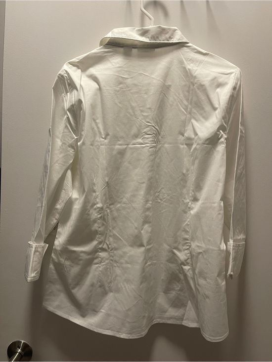 Lee Tops - Lee White Women's Long-Sleeve Dress Shirt